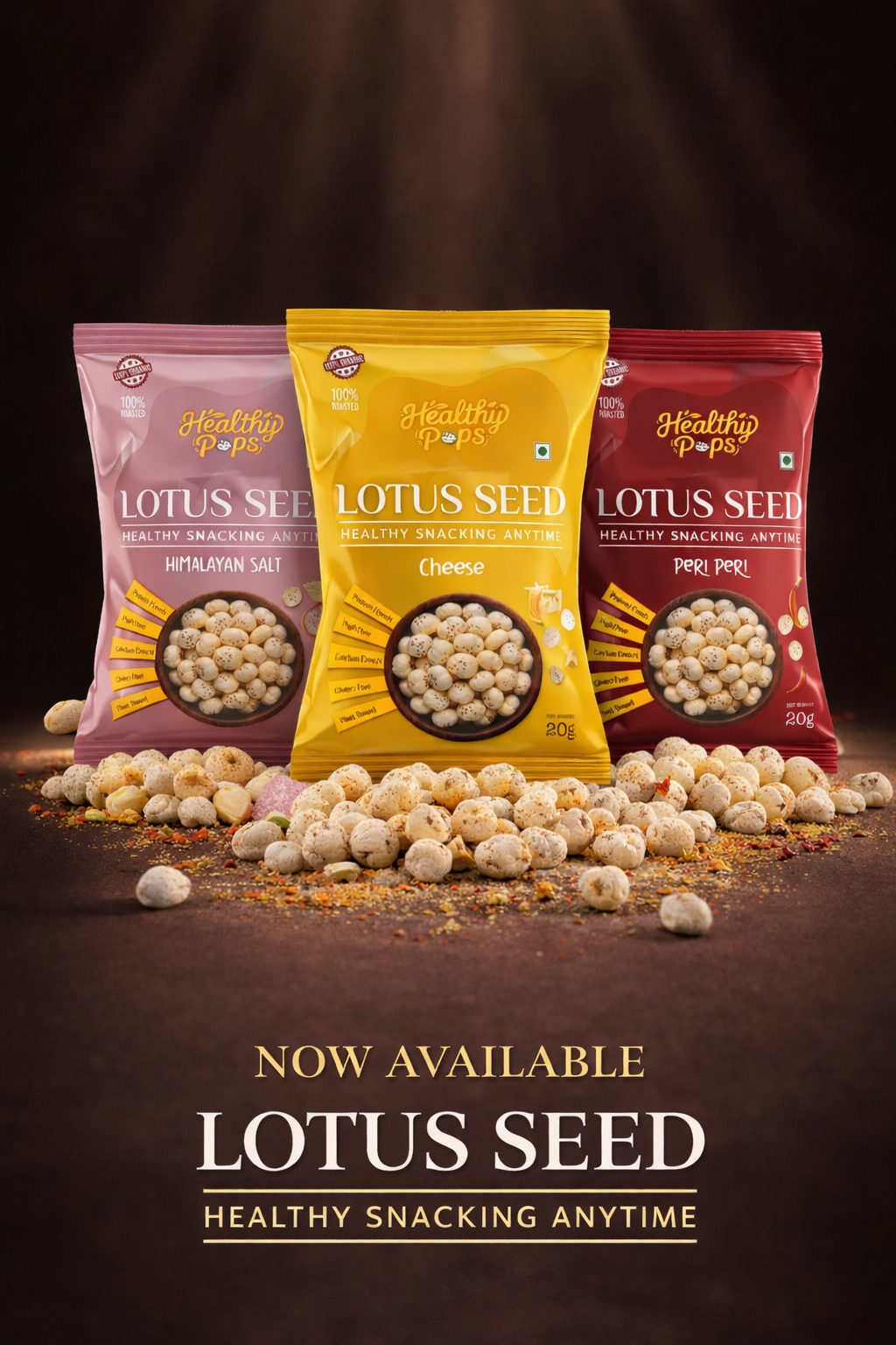Healthy Pops lotus seed snack packs