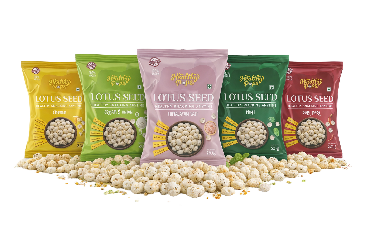 Healthy Pops Makhana - Premium Lotus Seeds